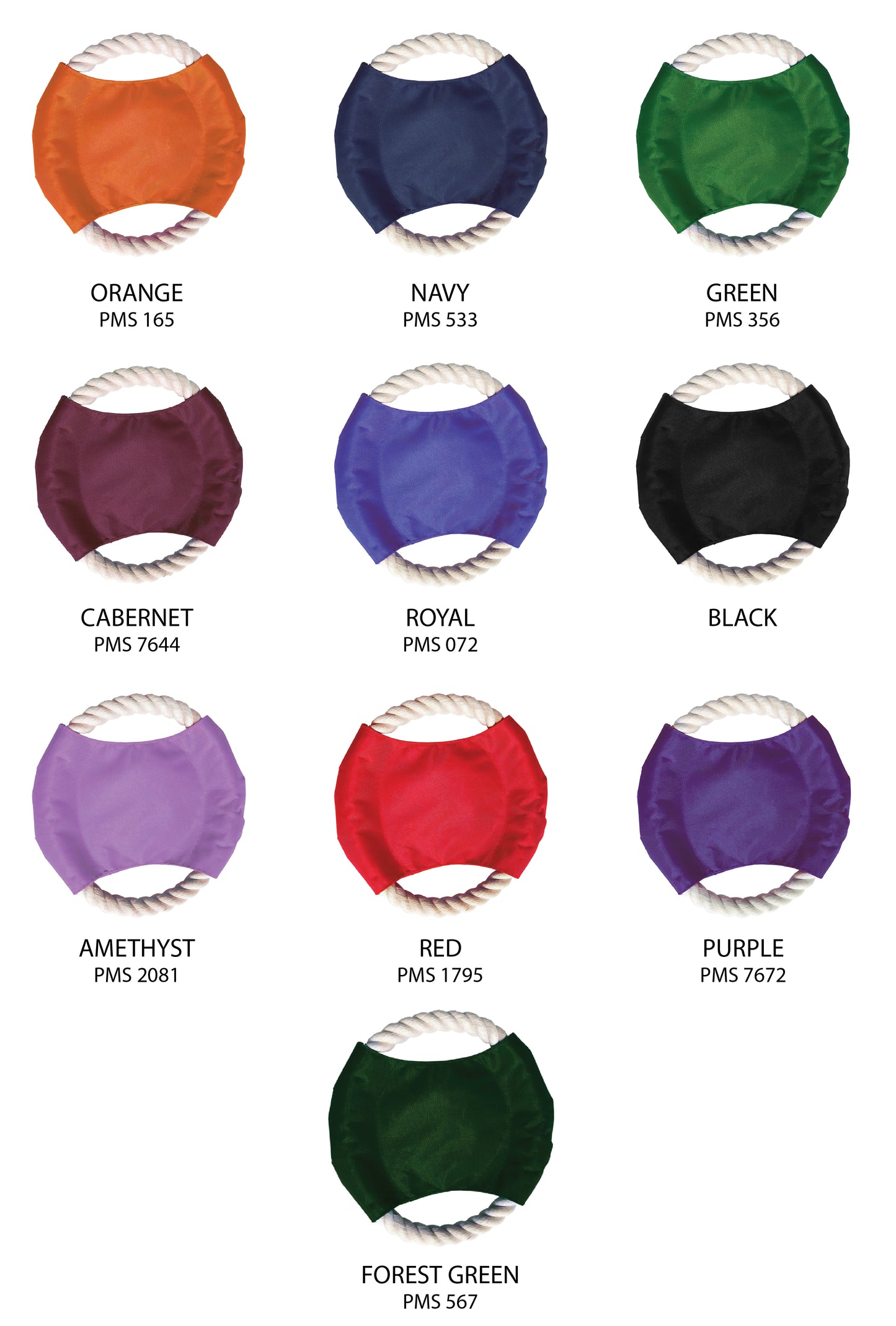 Two Color City - Custom Pet Rope Disc Frisbee