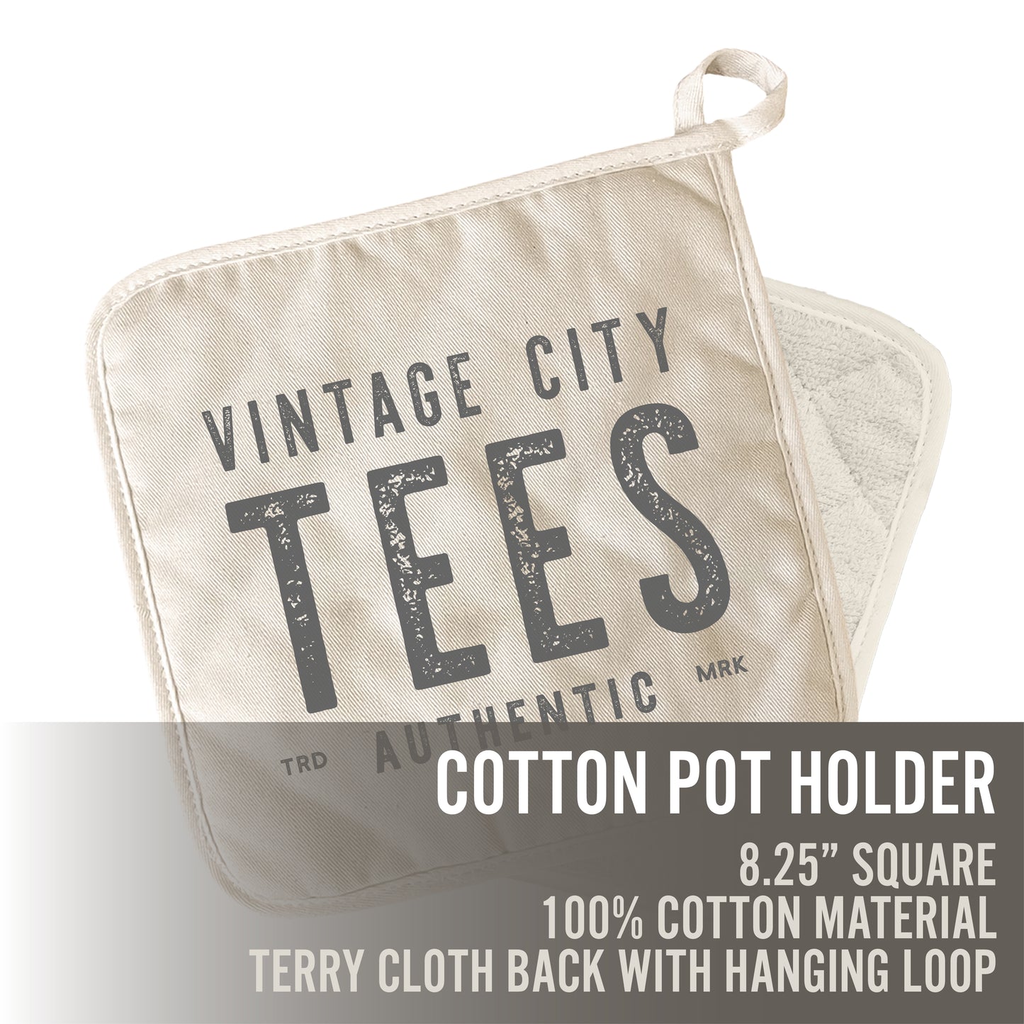 Two Color City - Custom Cotton Pot Holder
