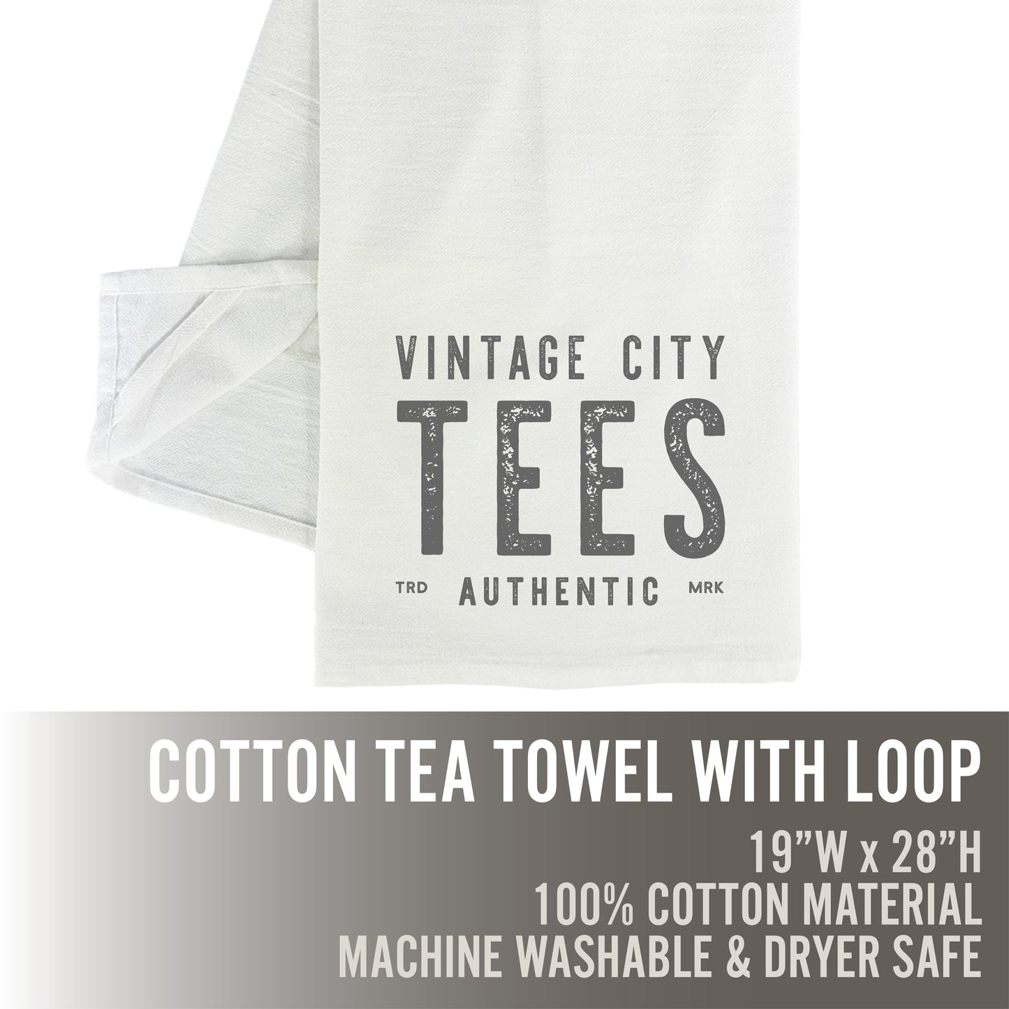 Two Color City - Custom Cotton Tea Towel
