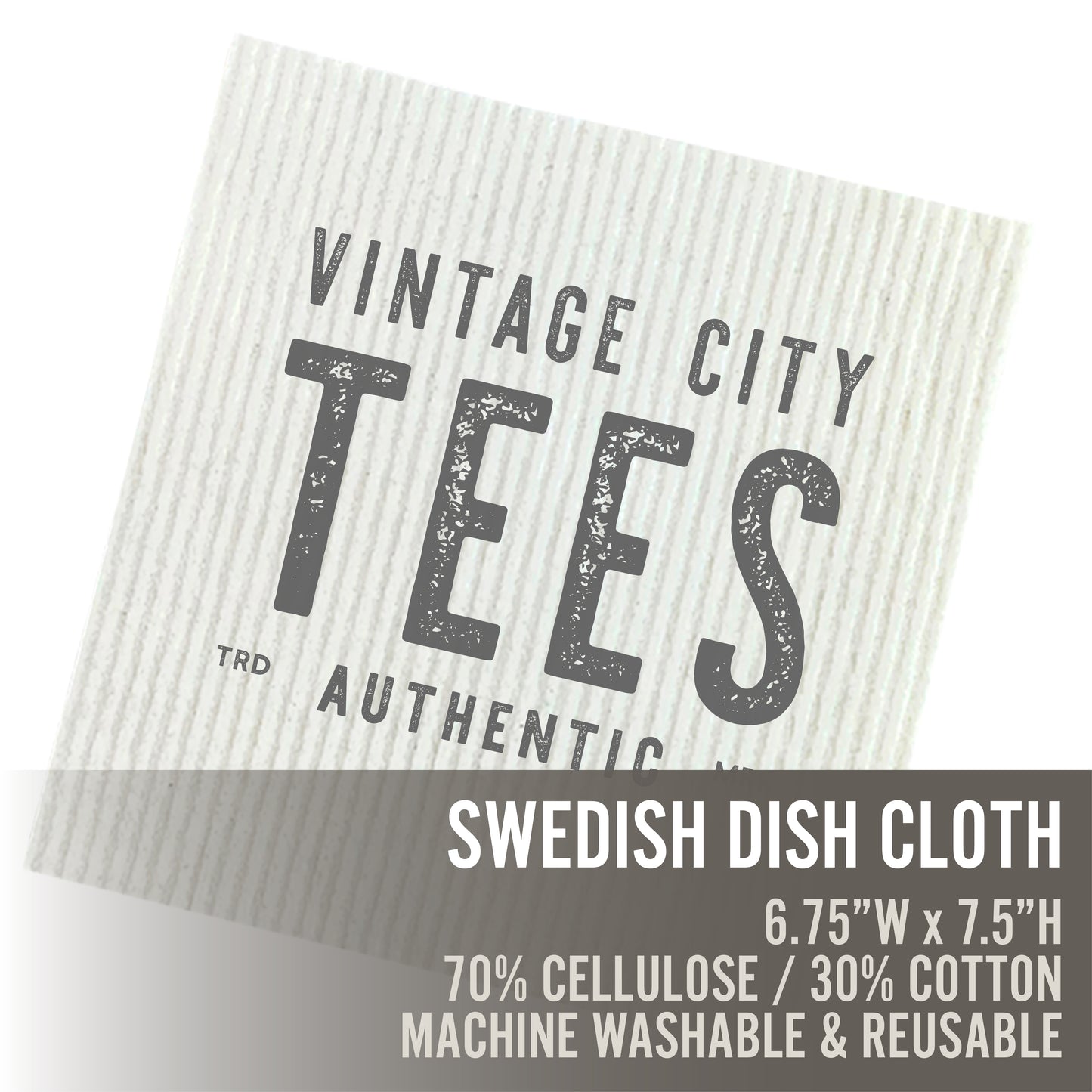 Two Color City - Custom Swedish Dish Cloth