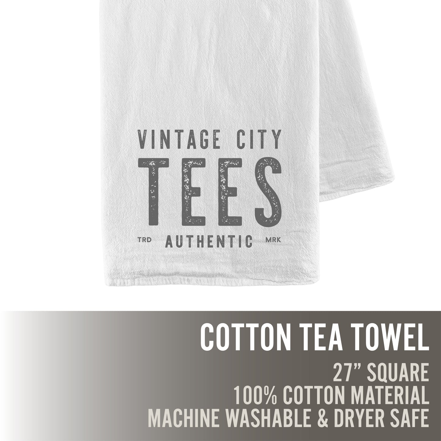 Two Color City - Custom Cotton Tea Towel
