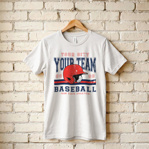 Baseball Team Varsity - Custom City/State/Team/Est. - T-Shirt