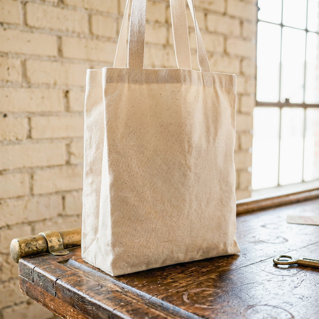 Simple Varsity - Custom City/State/Est. Canvas Tote Bag