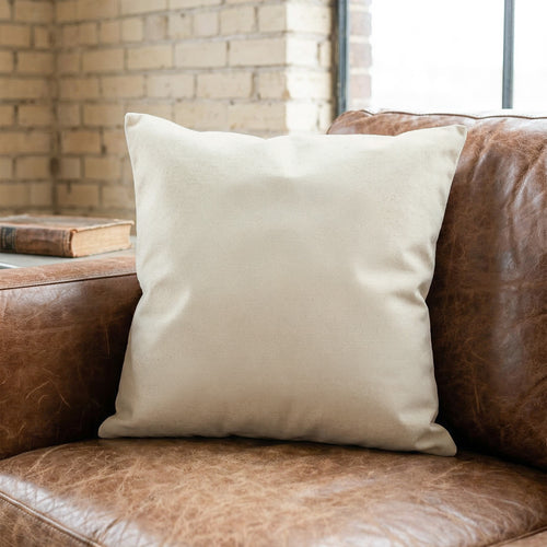 Field Goal - Custom City/State/Est. Square Canvas Throw Pillow