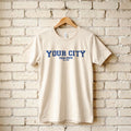 Simple Varsity - Custom City/State/Est. T-Shirt