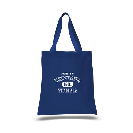 Vintage Varsity, Property of - Custom Canvas Tote w/ Webbing Handles