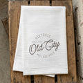 Historic Neighborhood - Custom City/State/Est. Cotton Tea Towel