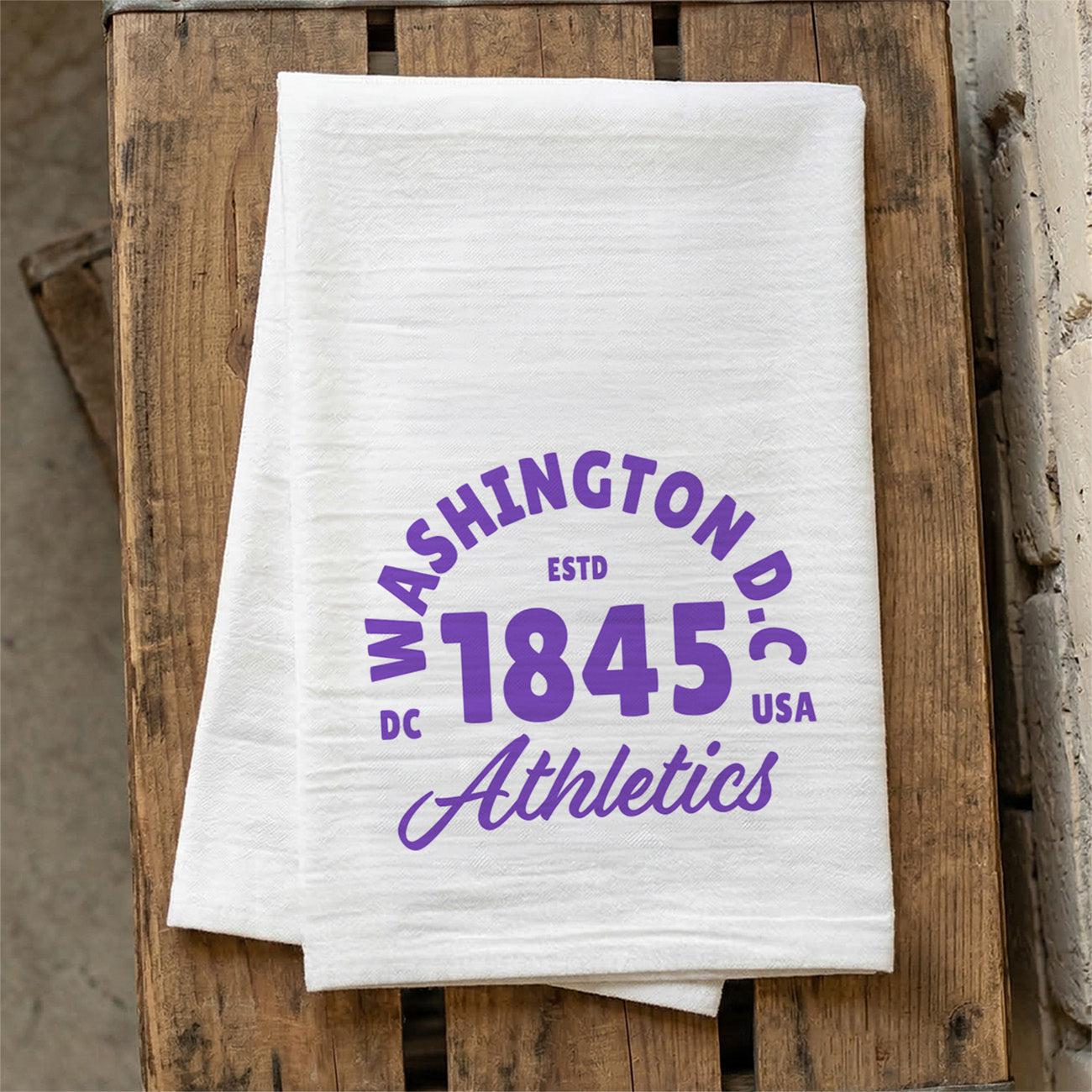 City Athletics - Custom City/State/Est. Cotton Tea Towel