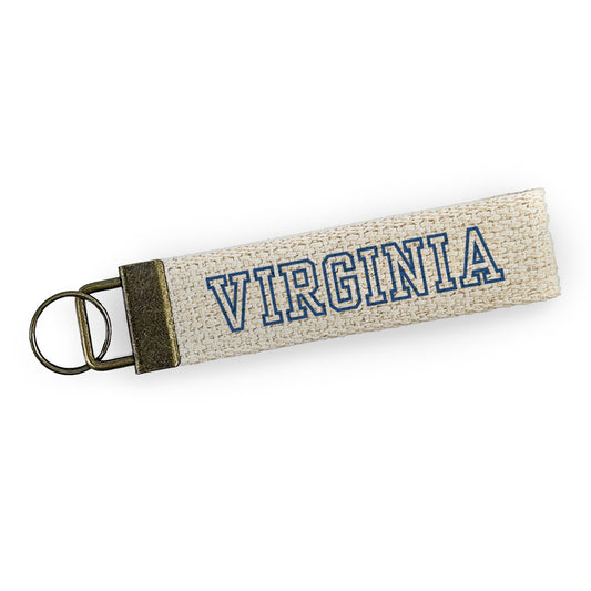 Vintage Varsity, Property of - Custom Canvas Key Fob