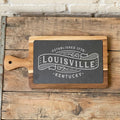 Old Americana - Custom City/State/Est. Slate & Acacia Serving Board