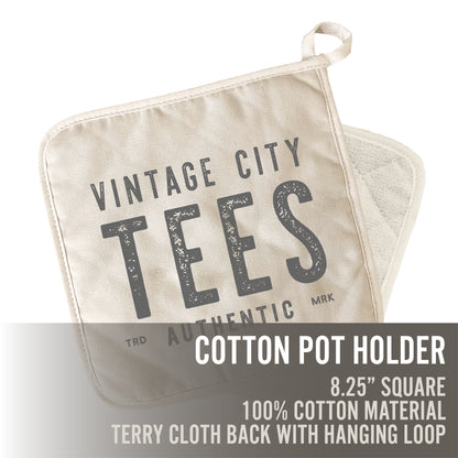 Two Color City - Custom Cotton Pot Holder