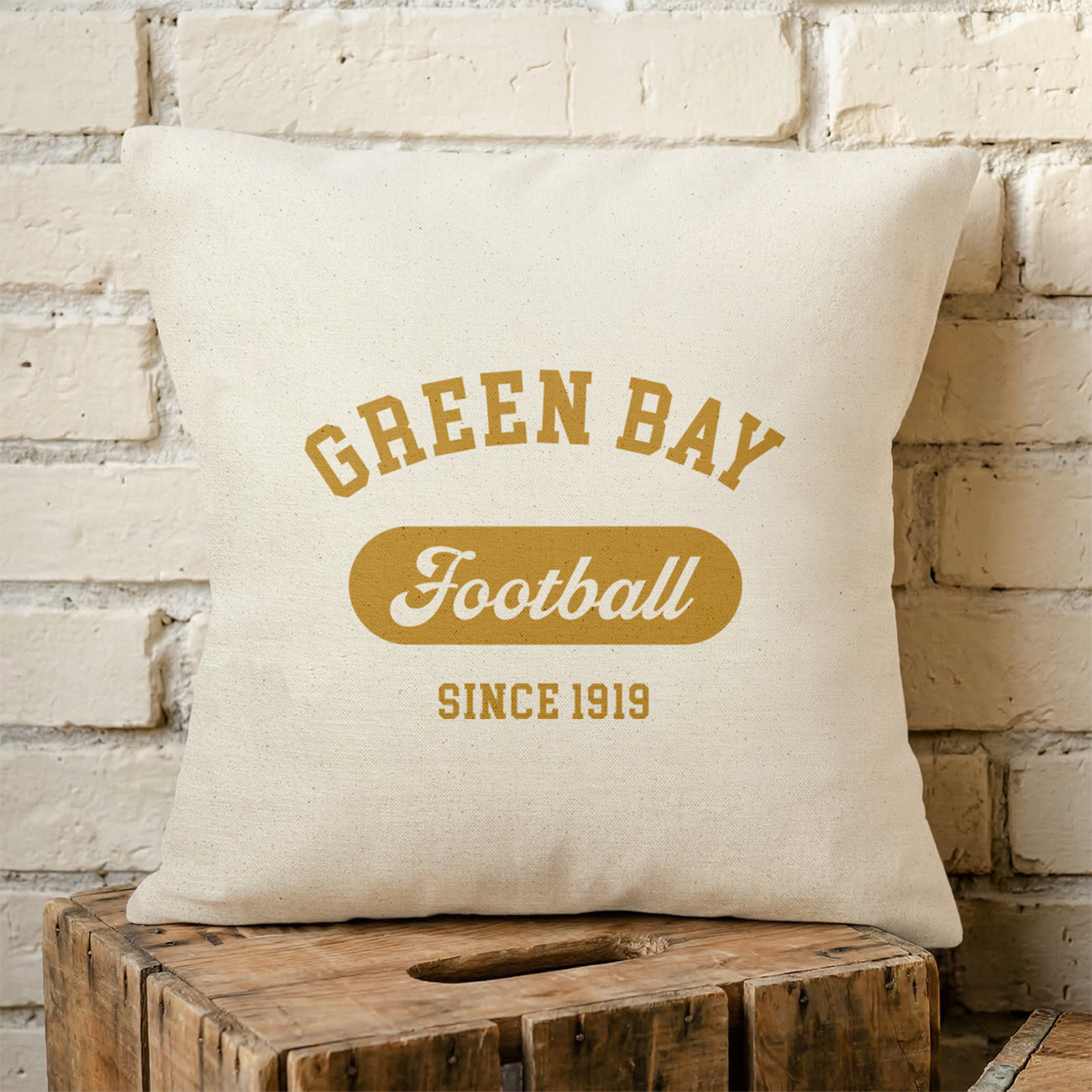 City Roots - Custom City/State/Est. Square Canvas Throw Pillow