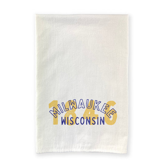 Two Color City - Custom Cotton Tea Towel