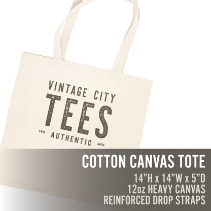 Historic Neighborhood - Custom Canvas Tote w/ Webbing Handles