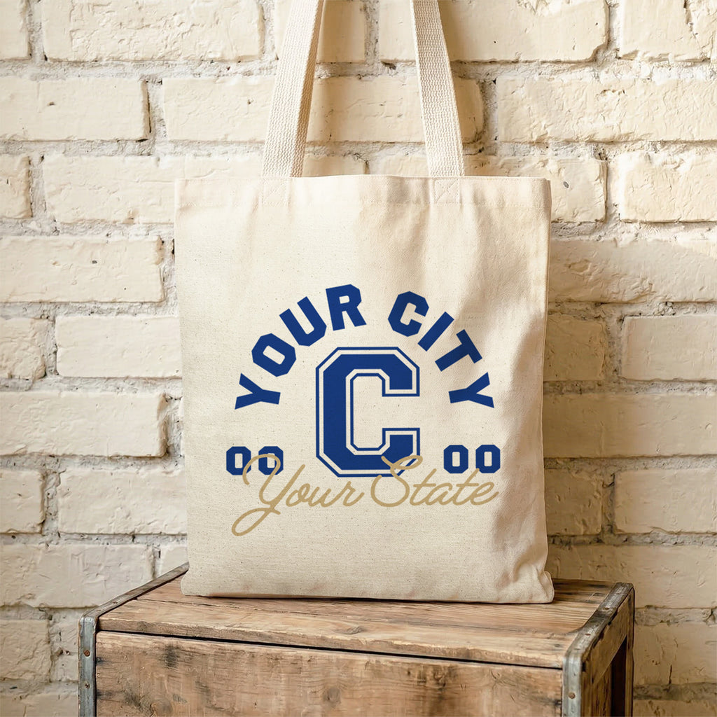 Vintage Classics - Custom City/State/Est. Canvas Tote Bag